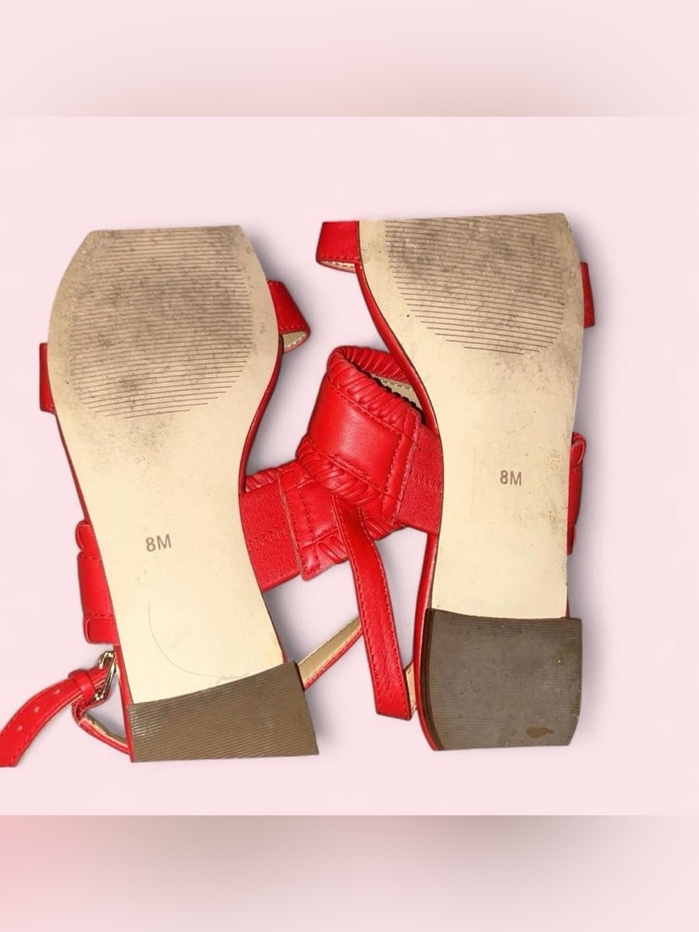 Talbots Red Strappy Flat Sandals - Picture 3 of 3